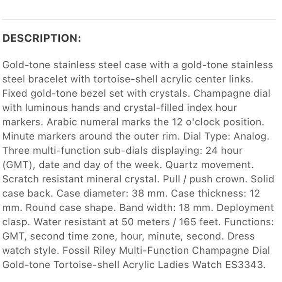 Fossil Riley Multifunction Stainless Steel Watch - Picture 9 of 9